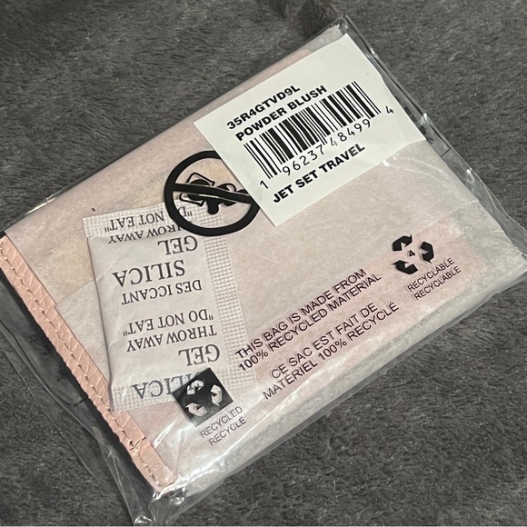 NWT MICHAEL KORS JET SET TRAVEL CARD HOLDER IN POWDER BLUSH - Picture 8 of 8